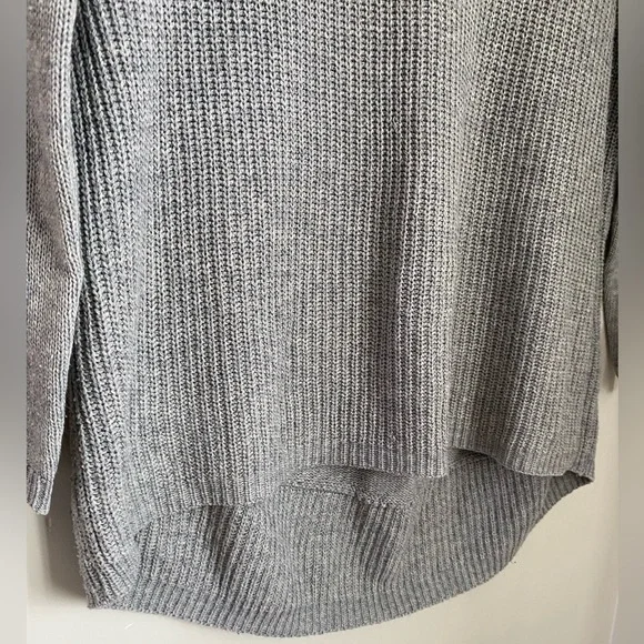 Stella McCartney Grey Knit High-Low Sweater Grey Size Medium - Picture 8 of 10